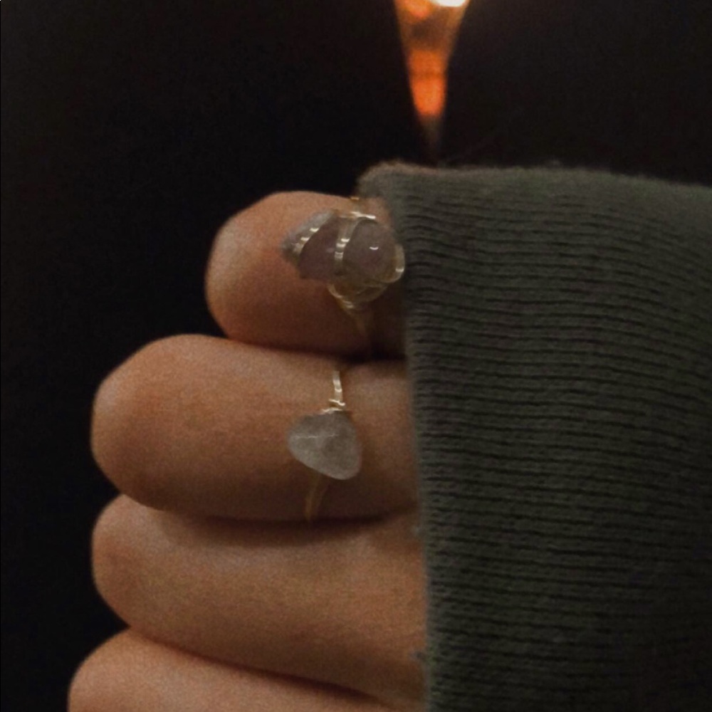 Wire Gemstone Rings